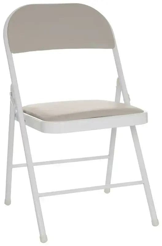 B-Ware Mid.You Klappstuhl Faltstuhl Lederstuhl Leder Grau Indoor Klappbar 2 Stück - 4064323028680