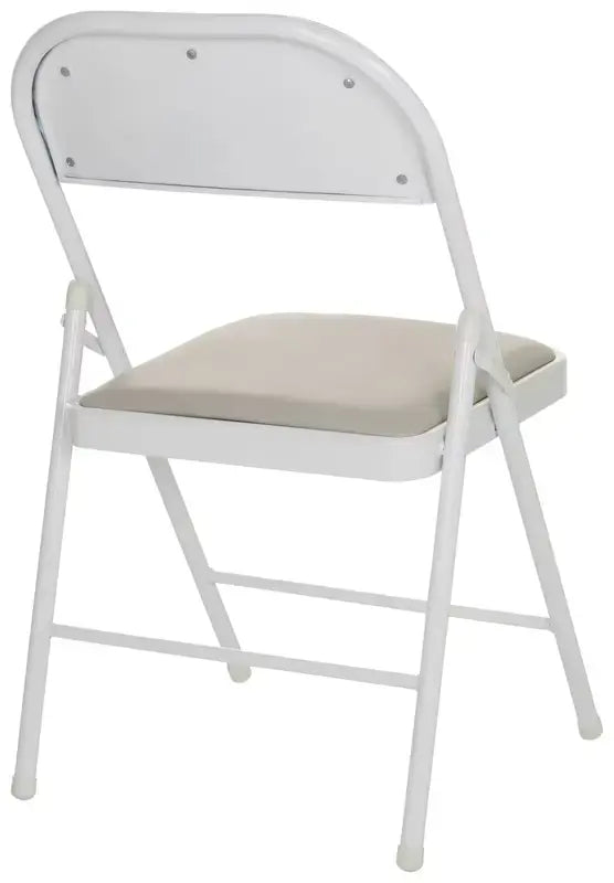 B-Ware Mid.You Klappstuhl Faltstuhl Lederstuhl Leder Grau Indoor Klappbar 2 Stück - 4064323028680