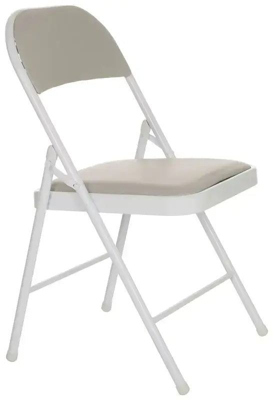B-Ware Mid.You Klappstuhl Faltstuhl Lederstuhl Leder Grau Indoor Klappbar 2 Stück - 4064323028680