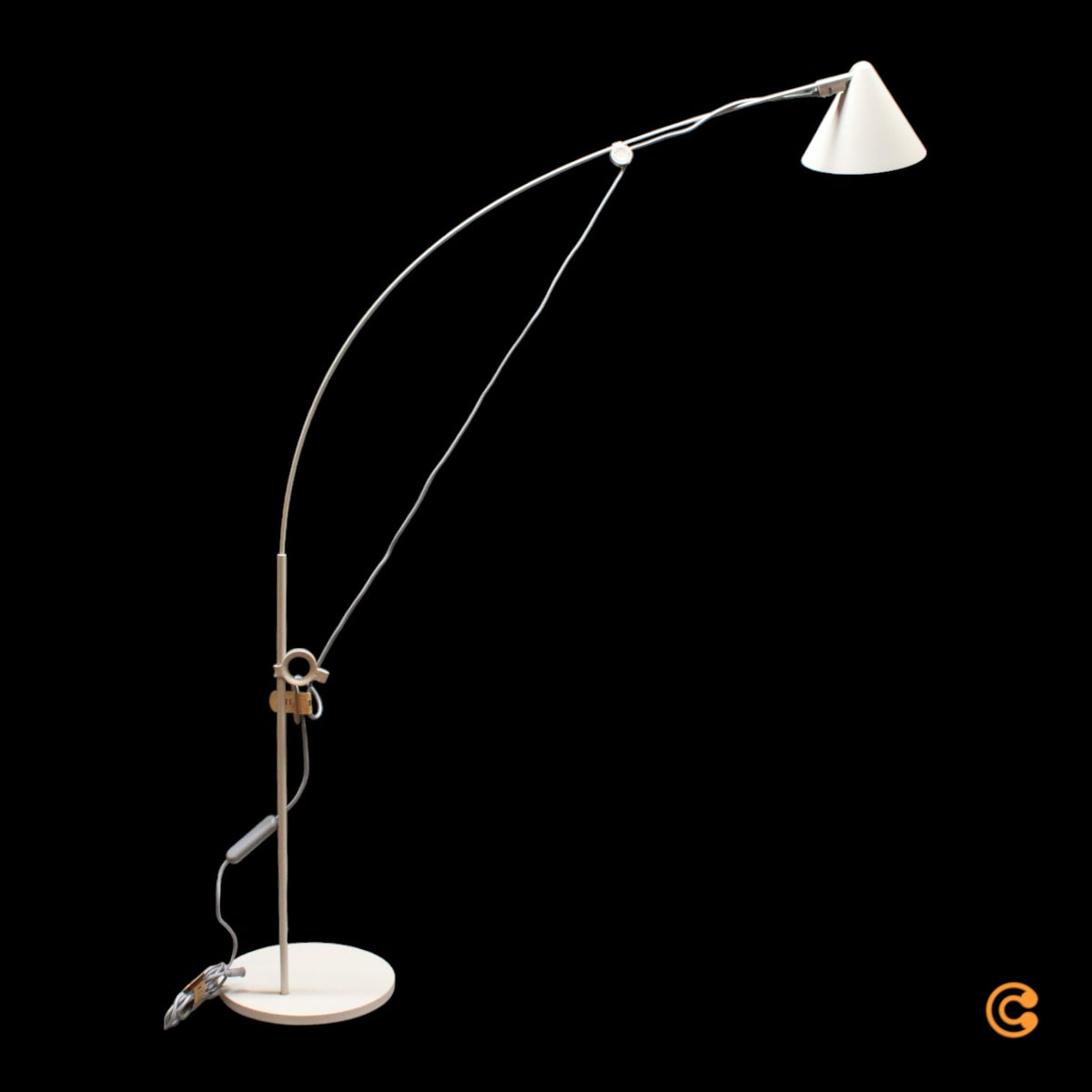 midgard Tischleuchte Schreibtischlampe LED AYNO S Leuchte Grau - 4262364810367