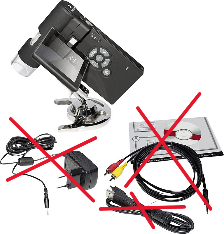 Toolcraft Usb Mikroskop Mit Monitor 5 Mio. Pixel Siehe Text/Foto B-Ware - 4053199557158