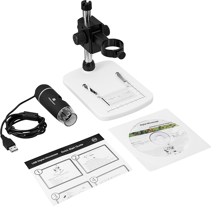 Toolcraft Usb Mikroskop 5 Mio.Pixel Digitale Vergrößerung Max.150x Usb Mikroskop B-Ware - 4053199557134