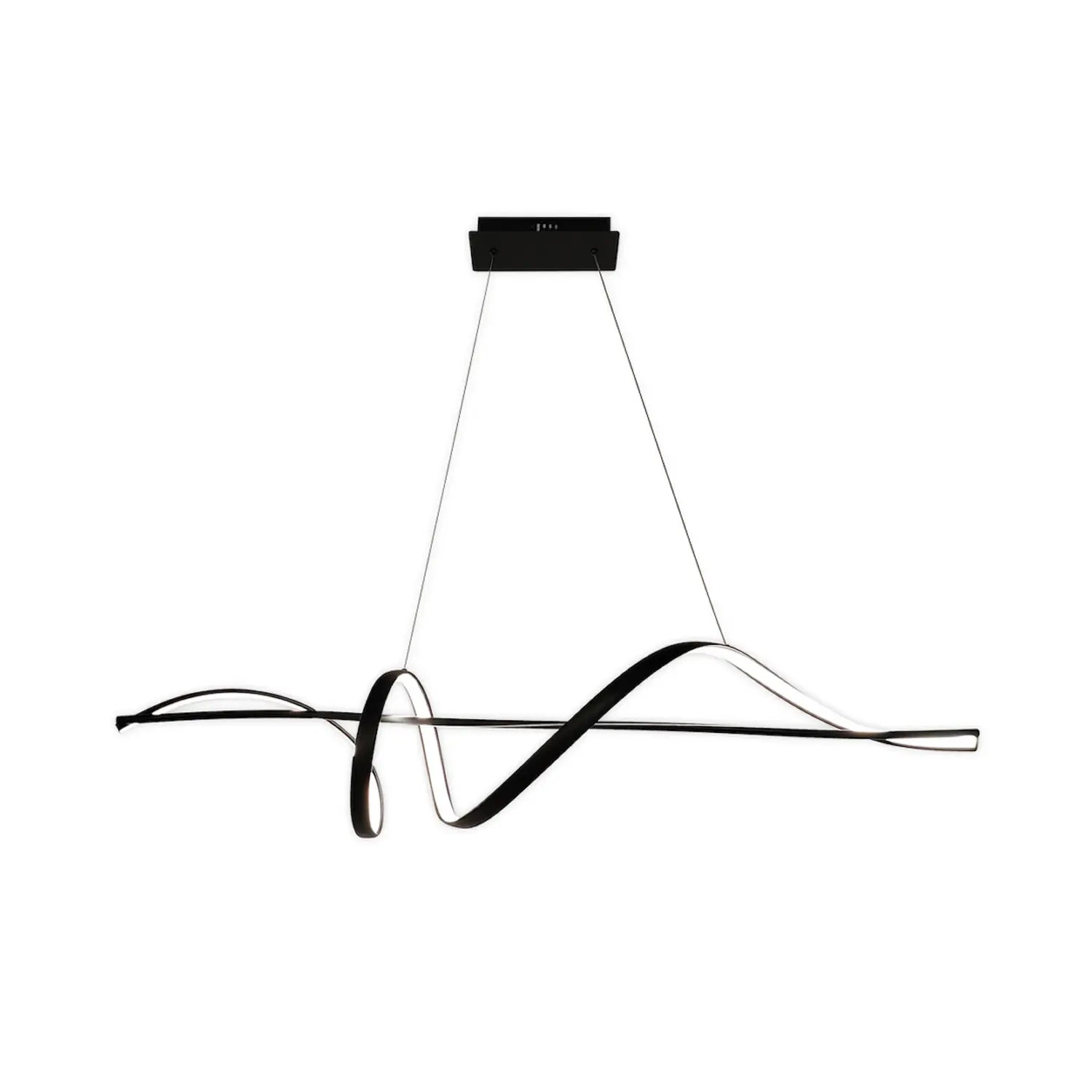 B-Ware Milagro Lighting Led Hängeleuchte Pendelleuchte Sash Metall Schwarz 4000 K 120cm - 5902693711902