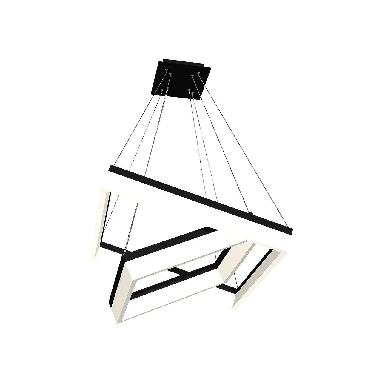 B-Ware Milagro Pendelleuchte Hängelampe Led Metall Acryl Weiß Schwarz Modern Stil - 5902693700821