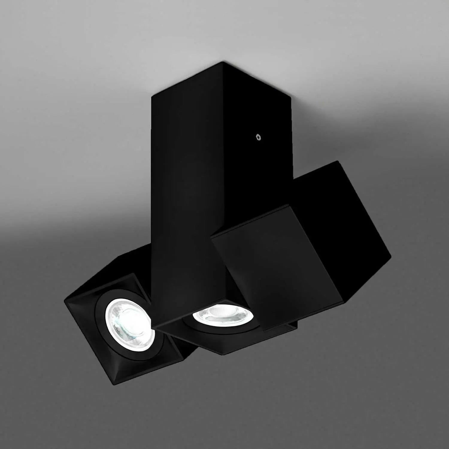 B-Ware Milan Dau Spot Deckenleuchte Lampe Hauptlicht Dreiflammig Schwarz Siehe Text - 8435146940521