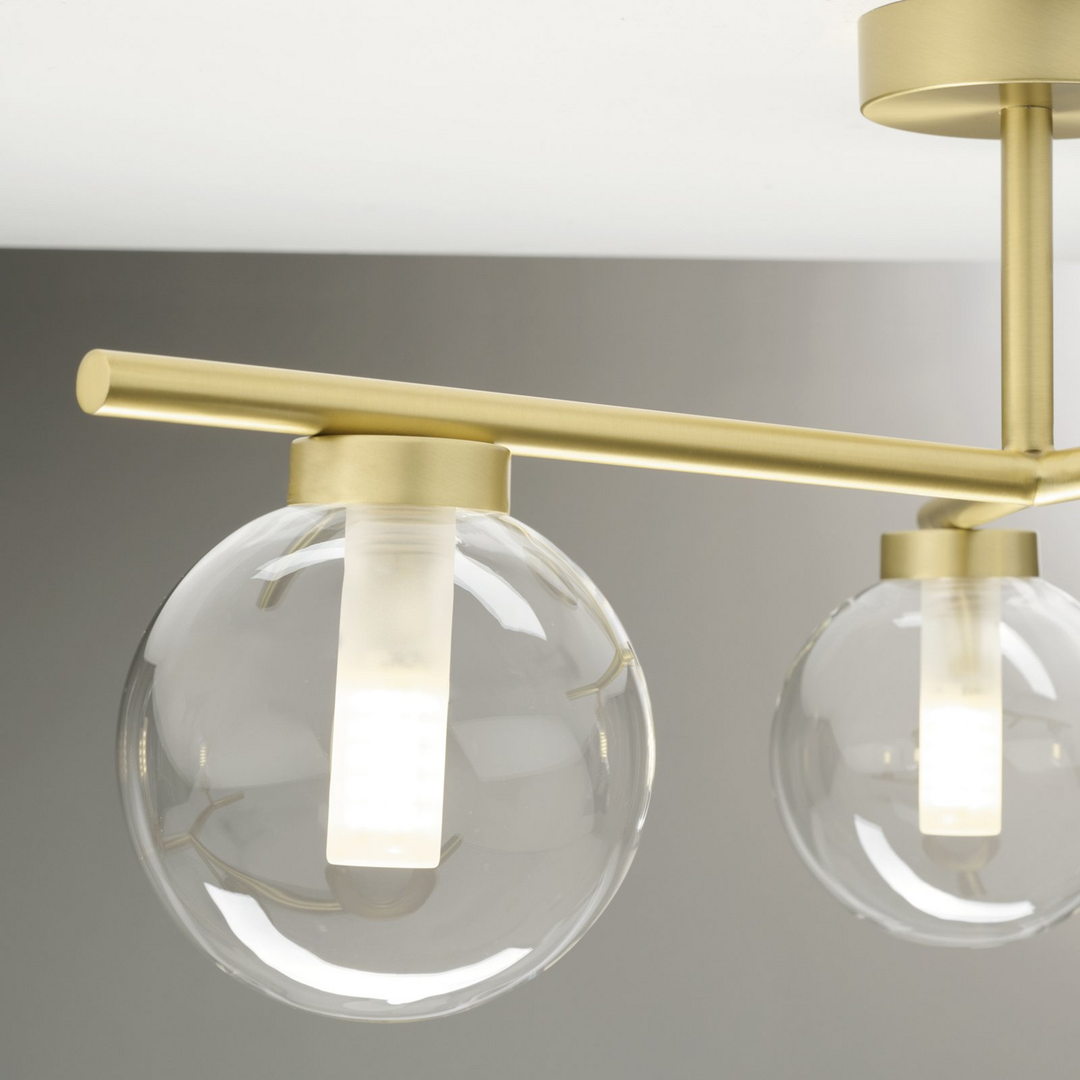 Miloox By Sforzin Deckenlampe Camely, Gold Gebürstet Siehe Text/Foto B-Ware