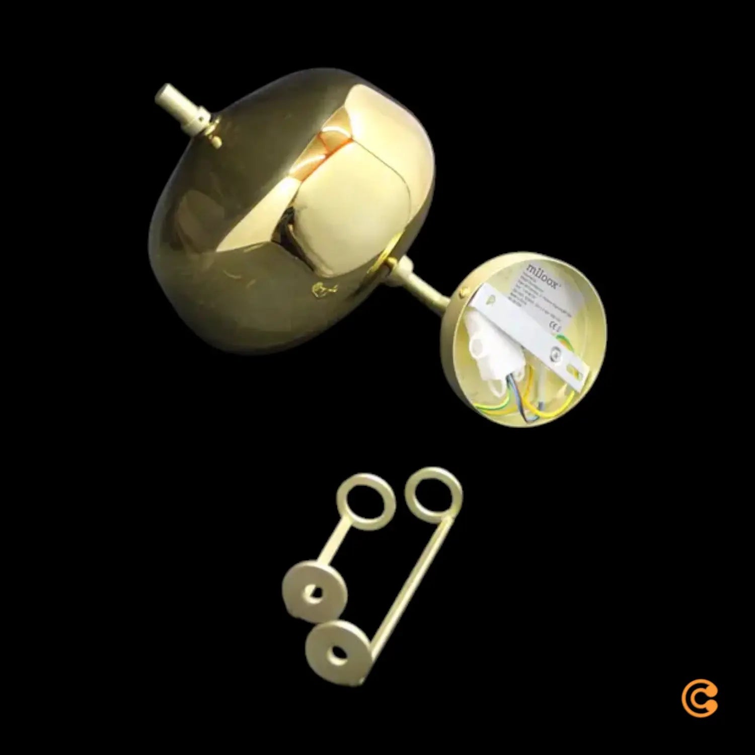 B-Ware Miloox Wandlampe Leuchte X Ray Borosilikatglas Glasrahmen G9 Siehe Text/Foto - 10035651