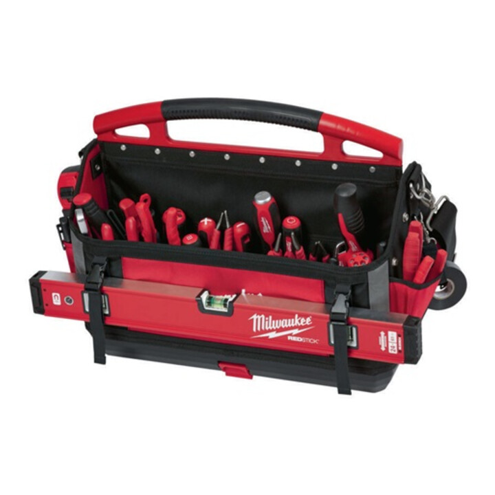 B-Ware Milwaukee Werkzeugtasche Tasche Packo Uj T Werkzeugtasche 32 Fächer Rot Schwarz - 4058546220310