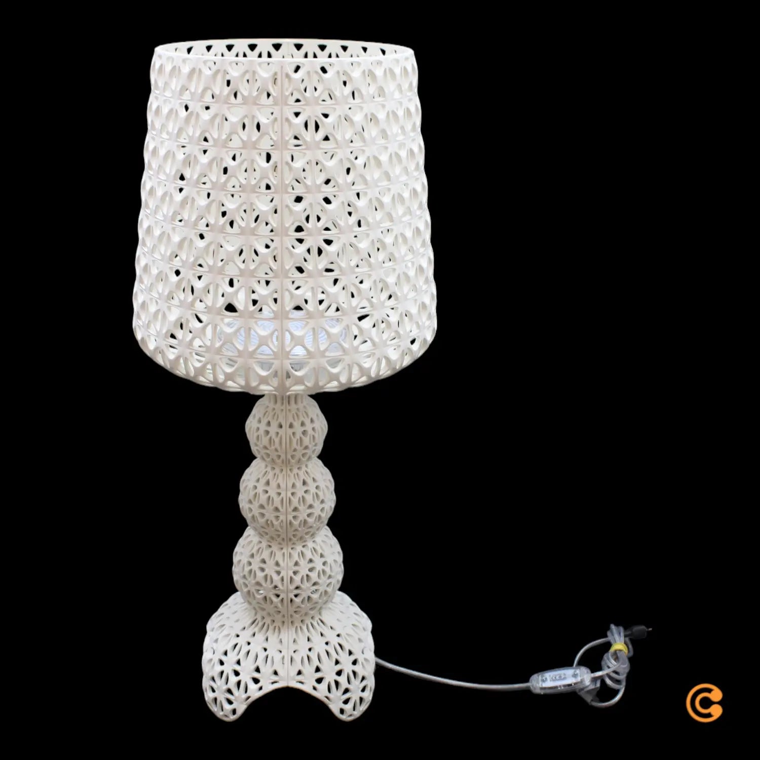 B-Ware Kartell Mini Kabuki Led Tischlampe Leuchte Weiß Mit Dimmer Siehe Text/Foto - 8058967309348