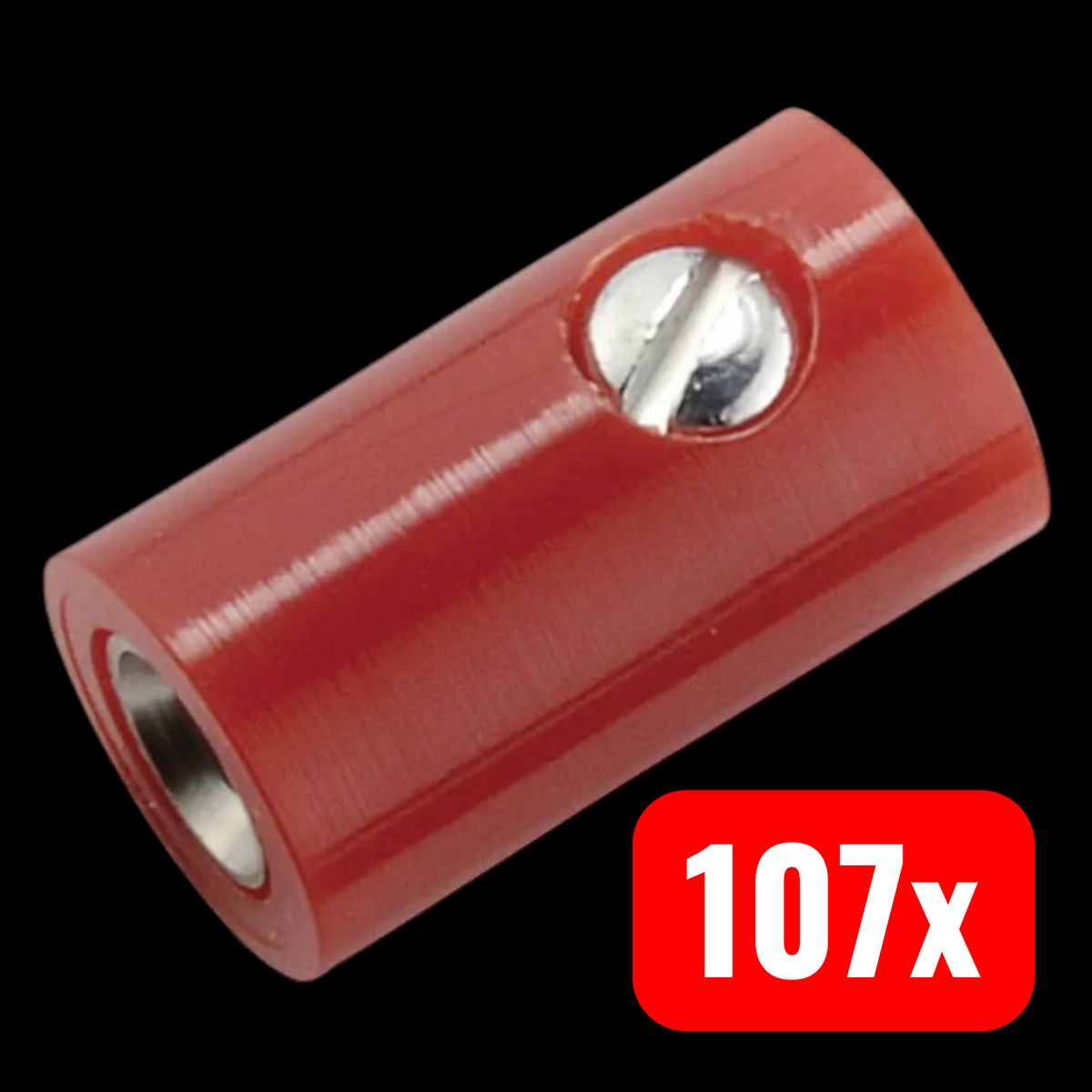 Kahlert Licht Miniatur-Laborbuchse Kupplung Buchse Rot Stift-Ø 2.6mm 107 STÜCK - 2050000236730