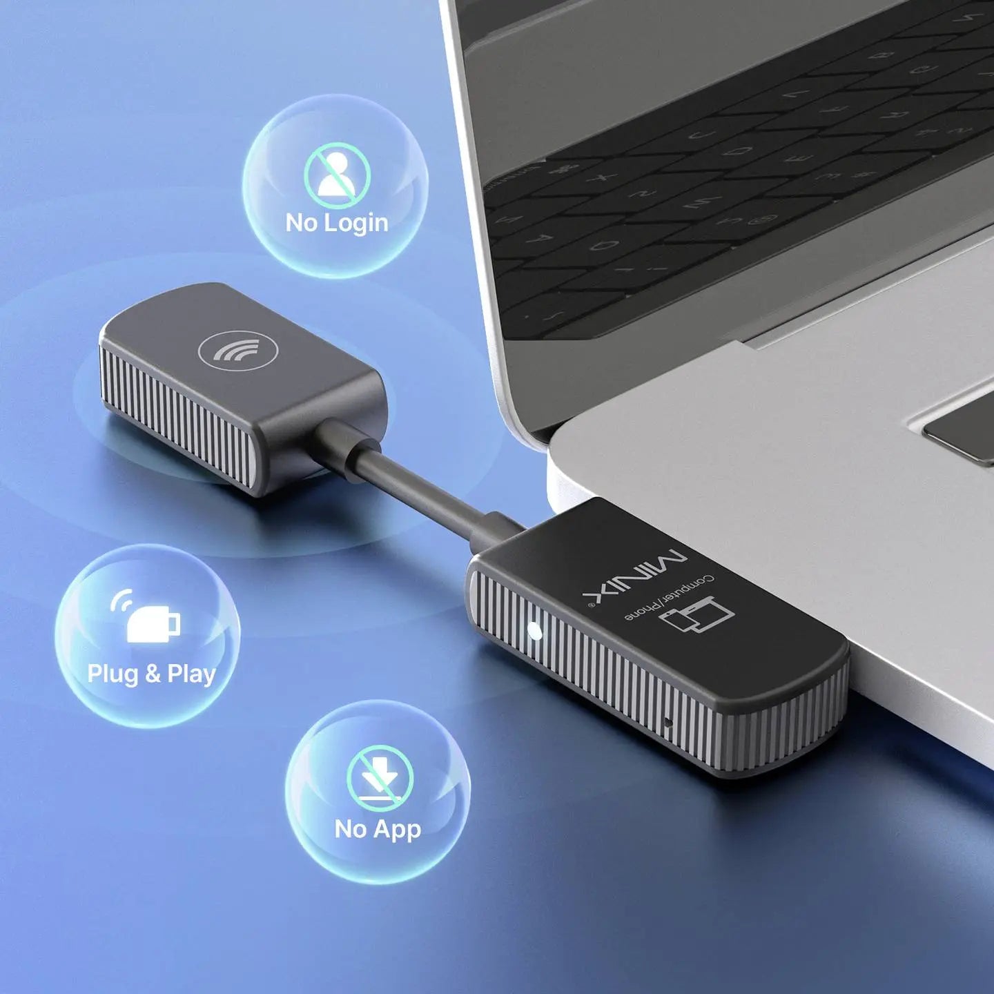 B-Ware Minix Minix C1 Wireless Usb C Adapter Konverter Usb C Zubehör Schwarz491 - 4897016411267