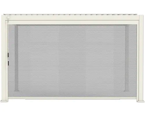 B-Ware Mirador Pergola Pavillon Lamellendach Sonnenrollo Grau Aluminium Metall 4 M - 4306516780761