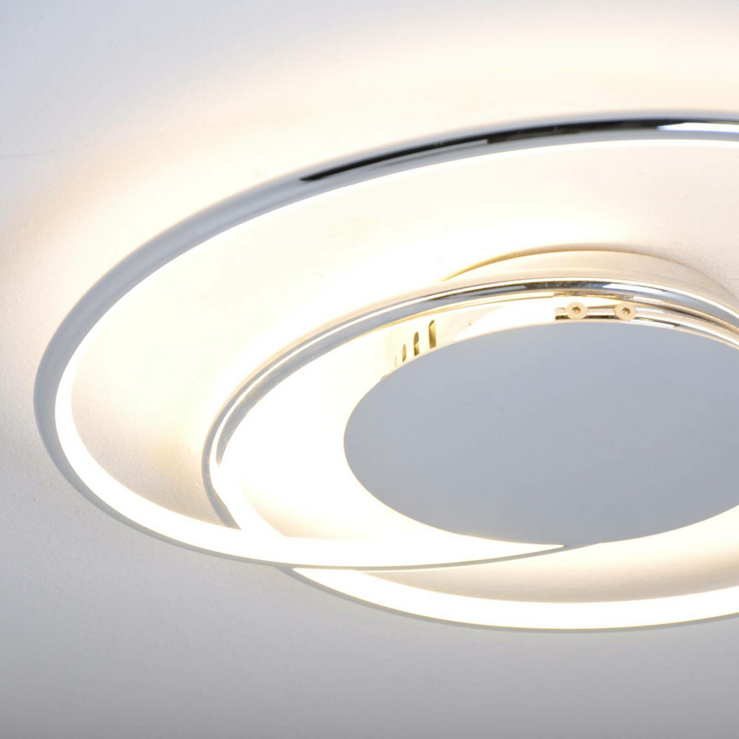 B-Ware Lindby Deckenleuchte Deckenlampe Led Joline Chrom Weiß Kunststoff Metall 46 Cm - 17004386101588