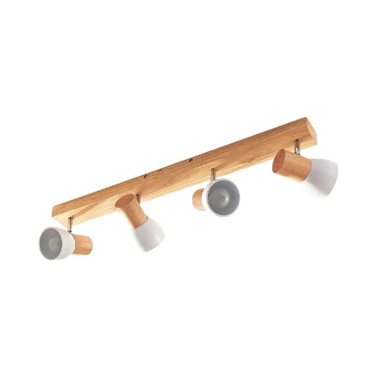 B-Ware Lindby Holz Deckenlampe Thorin Vierflammig Deckenlampe Deko Deckenlicht E14 - 8502193071522