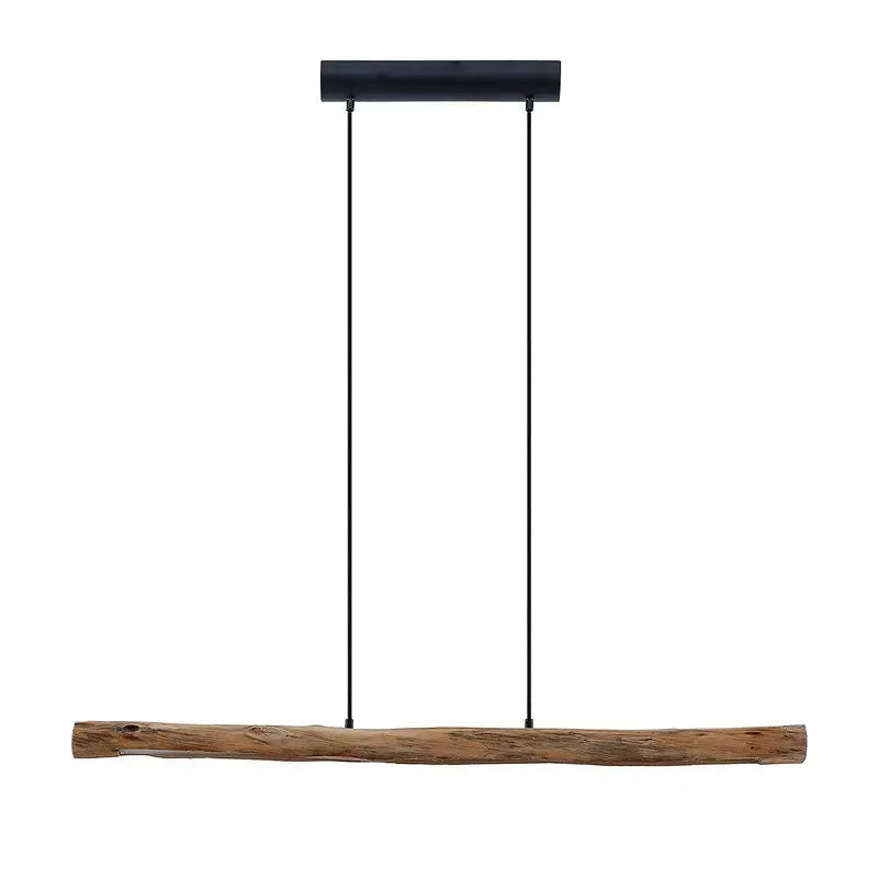 B-Ware Lindby Pendelleuchte Hängelampe Led Nekala Schwarz Holz Esszimmer Wohnzimmer - 12753289793604