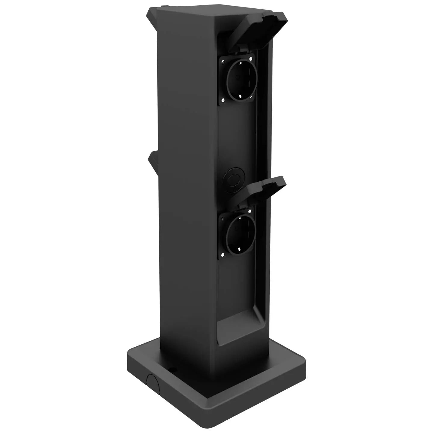 B-Ware Müller Licht 404078 4fach Verteiler Verteilerdose Außensteckdose 230 V Schwarz - 4018412683816