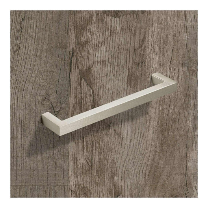 HETTICH Möbelgriff Griff Anzio Edelstahl 192 mm Knauf gebürstet 202 mm 17 STÜCK - 4023149229022