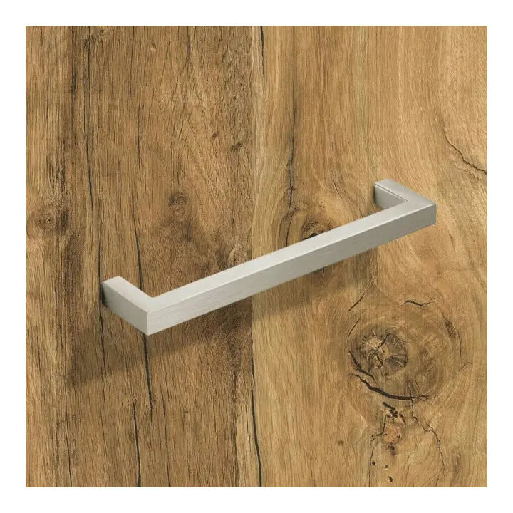 B-Ware Hettich Möbelgriff Griff Anzio Edelstahl 192 Mm Knauf Gebürstet 202 Mm 17 Stück - 4023149229022