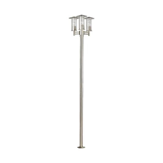 Lindby Moderne Mastleuchte Filko Wegeleuchte Gartenlampe Außenlampe E27 3-flg - 4251096500769