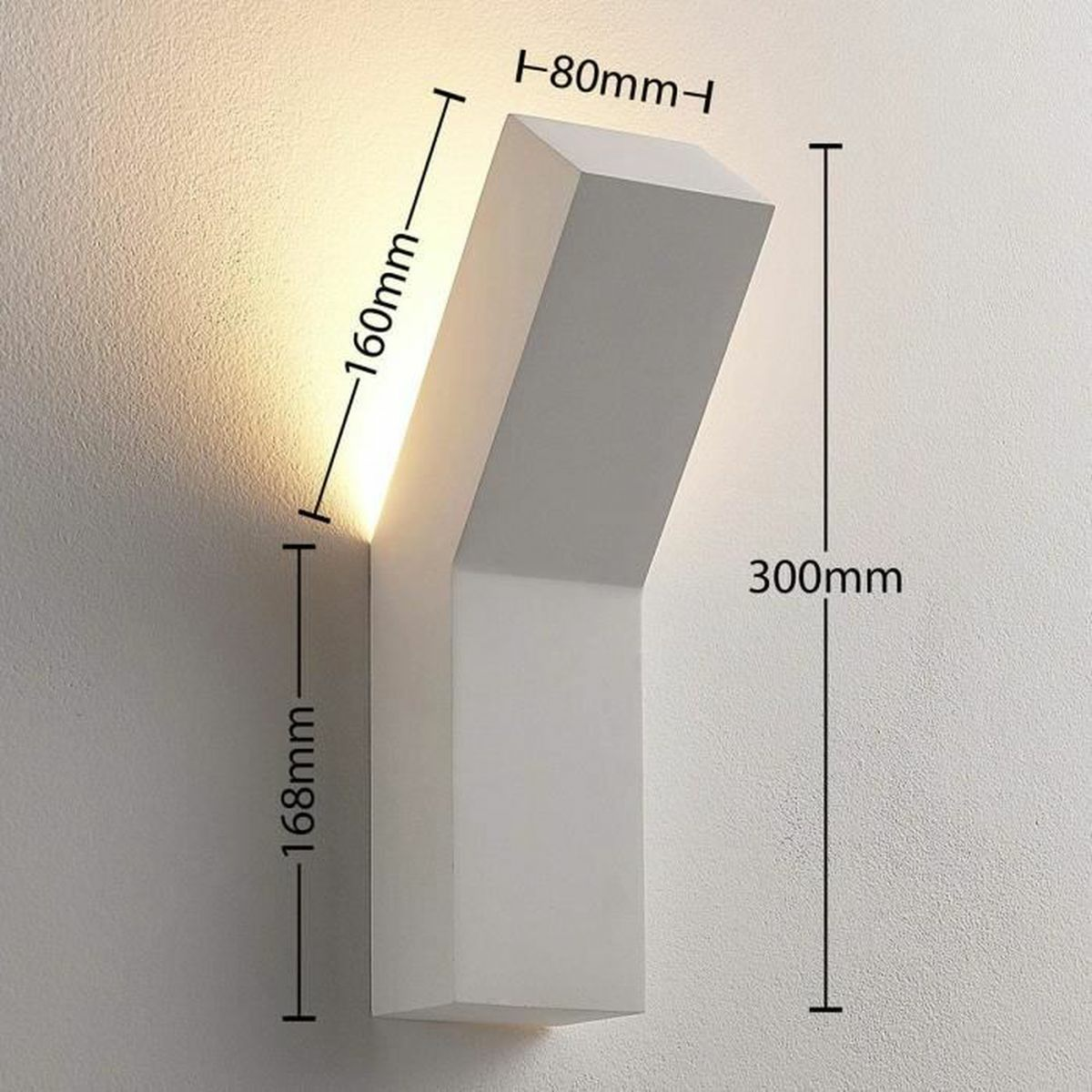 B-Ware Lindby Moderner Led Gips Wandfluter Tida Weiß Wandleuchte Wandleuchte Strahler G - 4251096533705