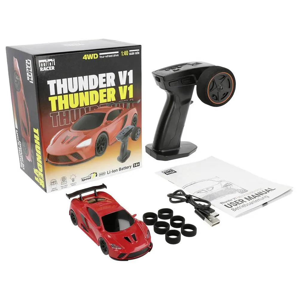 B-Ware Modster Rc Modellauto Rennwagen Mini Racer Rot Thunder V1 Rot Allradantrieb Rt R - 4046032102073