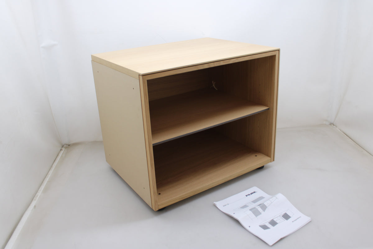 Modulares Regal Lowboard Modul Eichenfurnier 60cm offen minimalistisch - 1