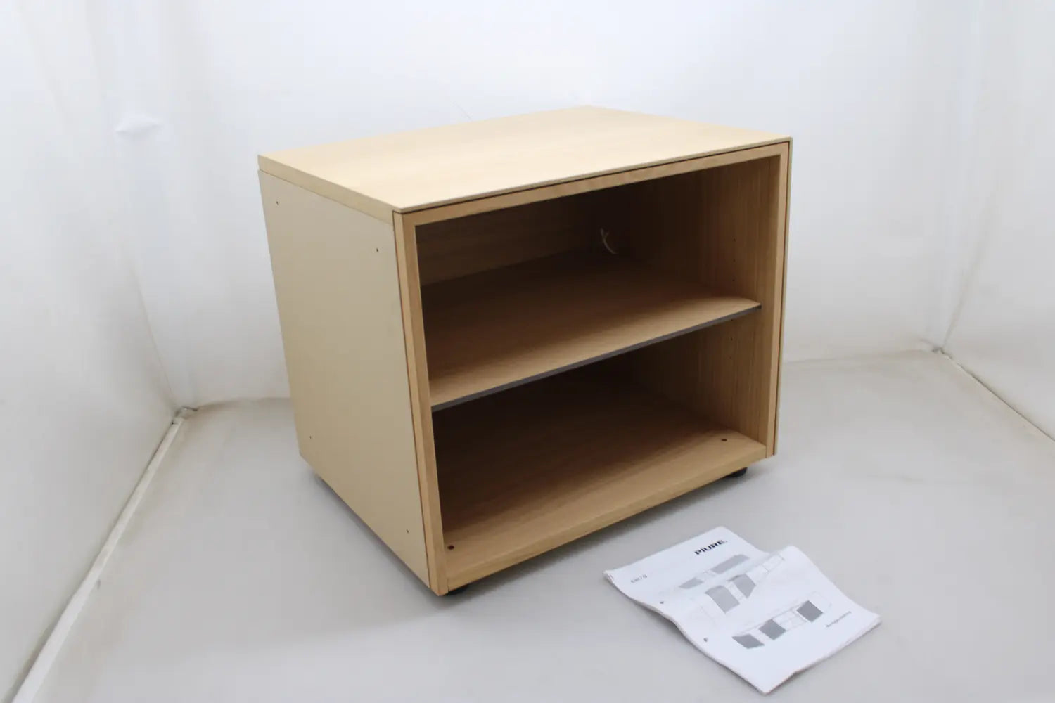 B-Ware Modulares Regal Lowboard Modul Eichenfurnier 60cm Offen Minimalistisch - 1