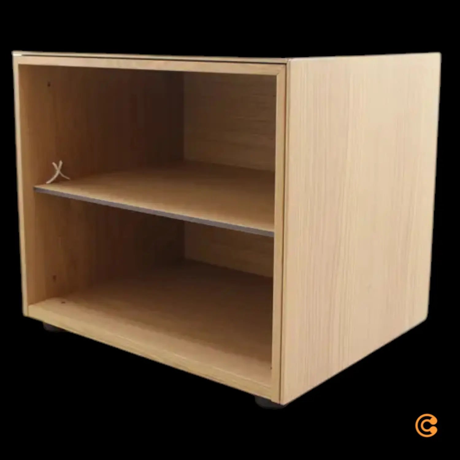 B-Ware Modulares Regal Lowboard Modul Eichenfurnier 60cm Offen Minimalistisch - 1