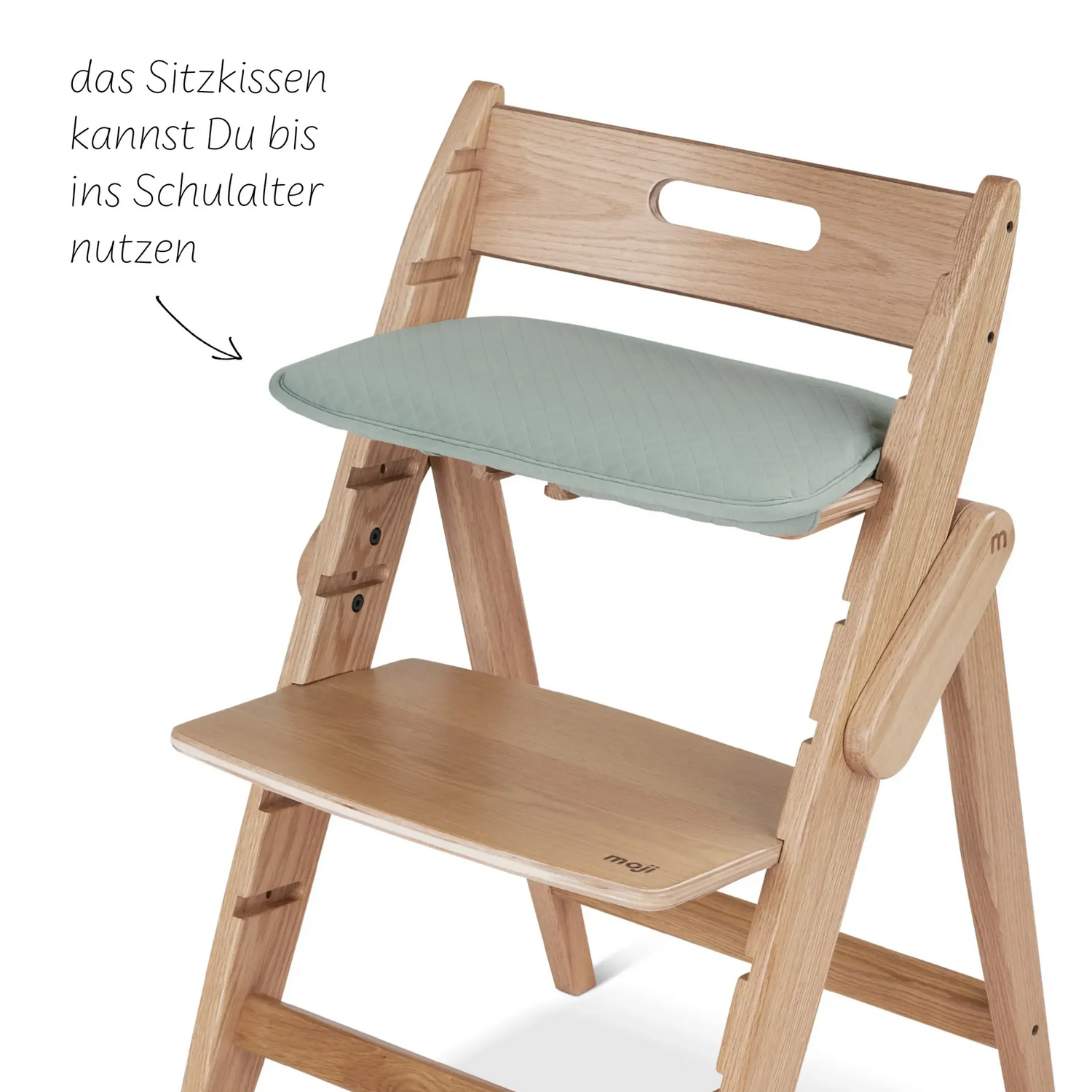 B-Ware Moji Yippy Kissen Set Polster Hochstuhl Sitzkissen Mint Polyester Waschbar504 - 4045875056604