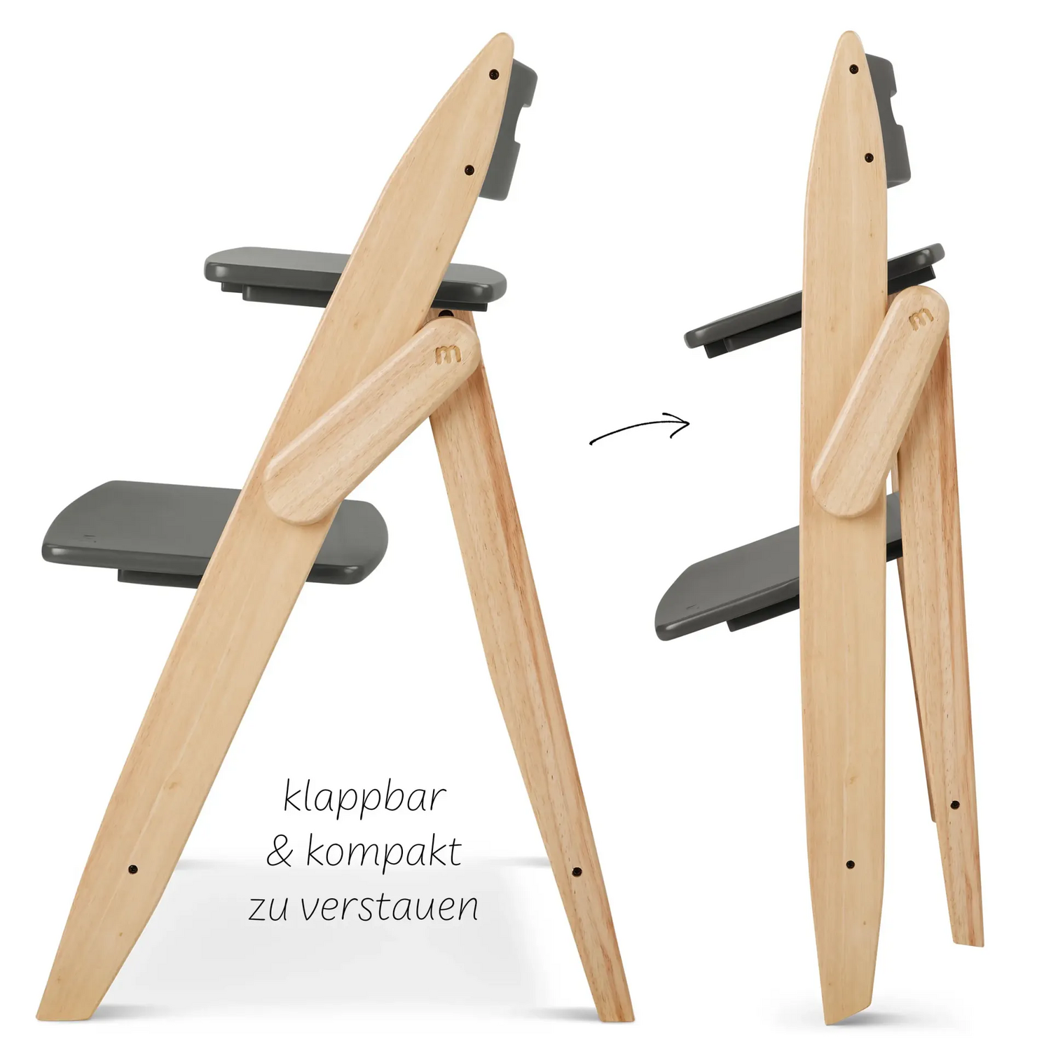 B-Ware Moji Yippy Hochstuhl Klappsitz Hochstuhl Kinderstuhl Yippy Tune Stone - 4045875056512