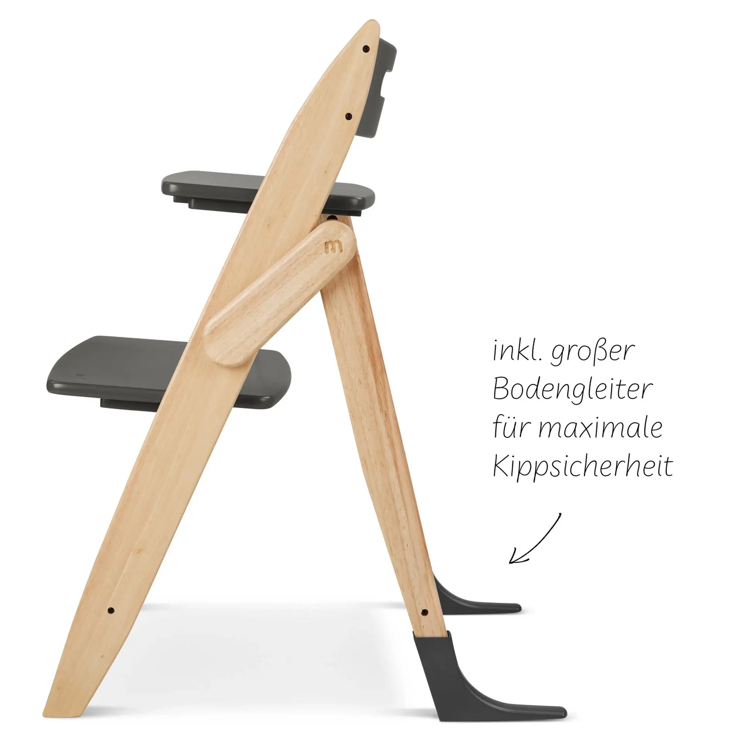 B-Ware Moji Yippy Hochstuhl Klappsitz Hochstuhl Kinderstuhl Yippy Tune Stone - 4045875056512