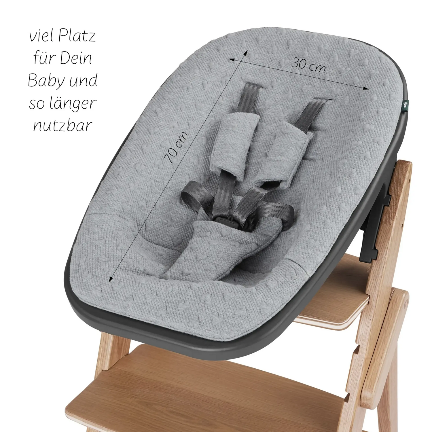 B-Ware Moji Yippy Neugeborenenaufsatz Babyaufsatz Hochstuhlaufsatz Geburt  Yippy Heart - 4045875056598