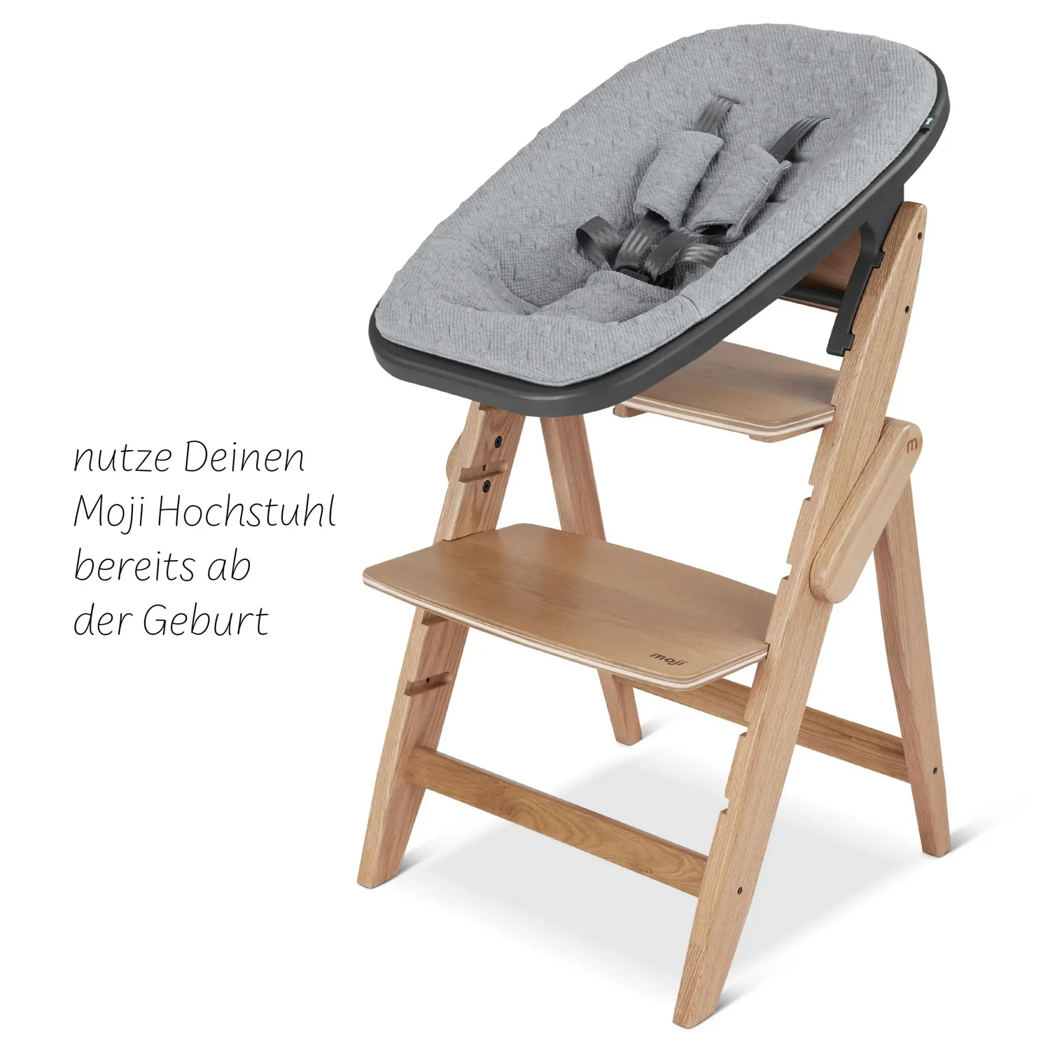 B-Ware Moji Yippy Neugeborenenaufsatz Babyaufsatz Hochstuhlaufsatz Geburt  Yippy Heart - 4045875056598