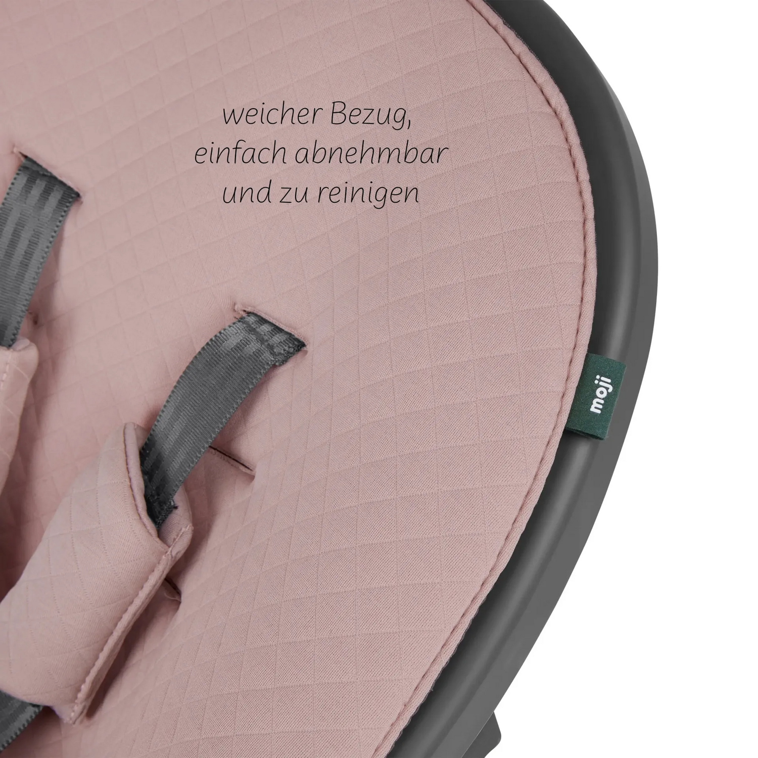 B-Ware Moji Yippy Neugeborenenaufsatz Babyschale Hochstuhlaufsatz Rosegold Stuhl - 4045875056574