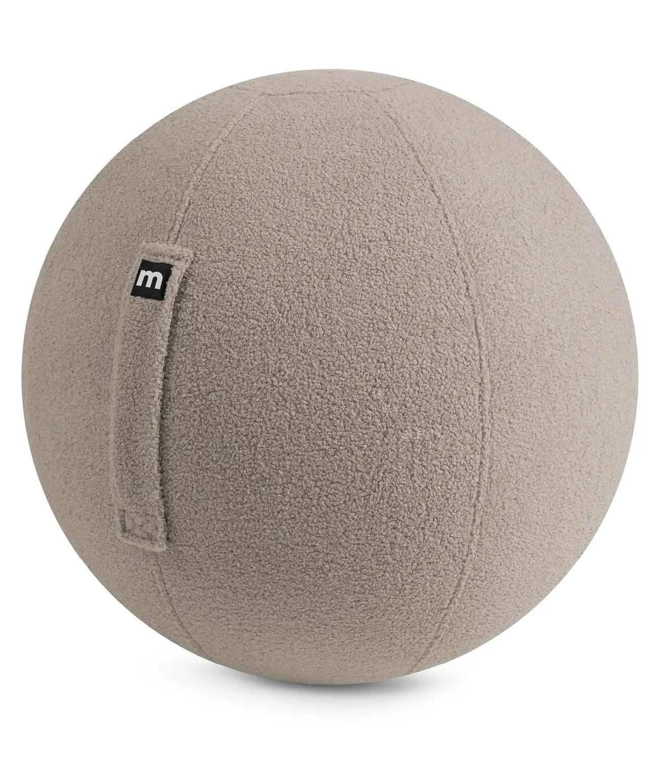 B-Ware Mokebo Sitzball Pezziball Yogaball Gymnastikball Teddybezug 65cm Taupe Büro   - 4262436126150