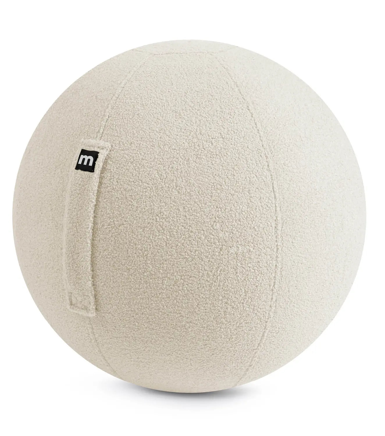 Mokebo Sitzball Pezziball Yogaball Gymnastikball Teddybezug 65cm Natur Beige 86
