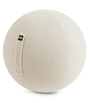 Mokebo Sitzball Pezziball Yogaball Gymnastikball Teddybezug 65cm Natur Beige 86