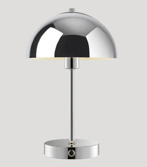 B-Ware Mokebo Kabellose Akku Tischlampe Tischleuchte Lampe Der Leuchtturm Chrom Glänzen
