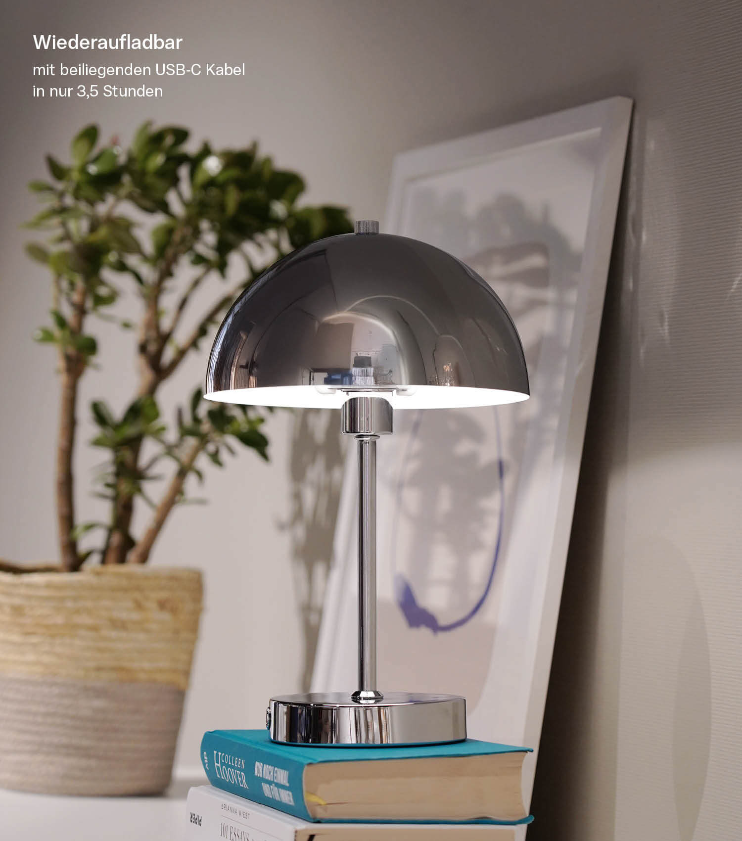 mokebo LED Tischlampe kabellos, Akku Tischleuchte dimmbar SIEHE TEXT/FOTO - 4262436126464