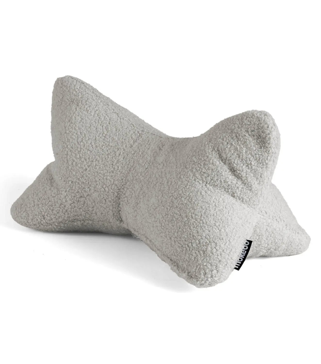 B-Ware Mokebo Lesekissen Nackenkissen Leseknochen Ergonomisches Kissen Bouclé Grau  - 4262436126228