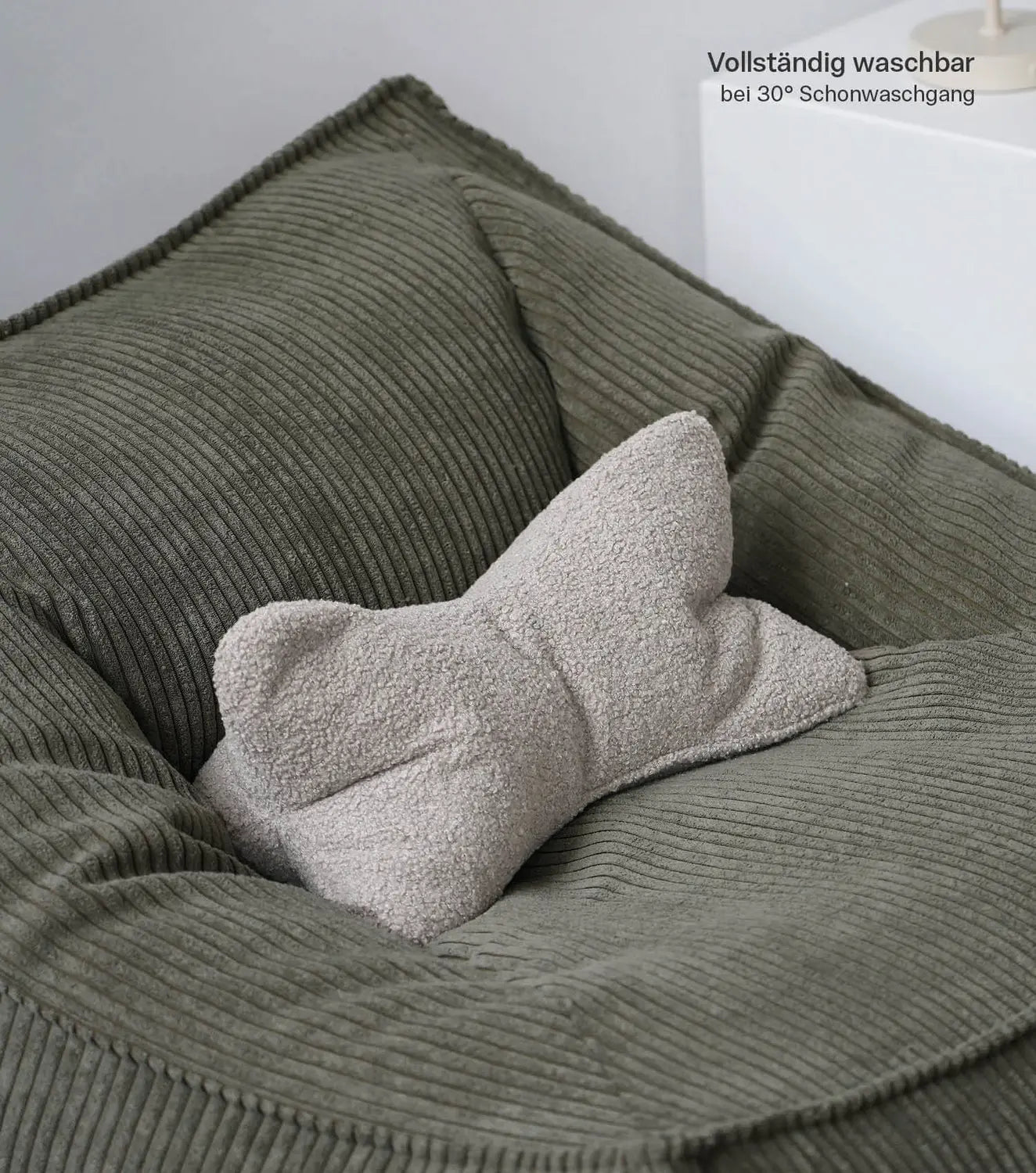 B-Ware Mokebo Lesekissen Aus Weichen Bouclé Stoff 'Der Leseknochen', Ergonomisches Nack - 4262436126242