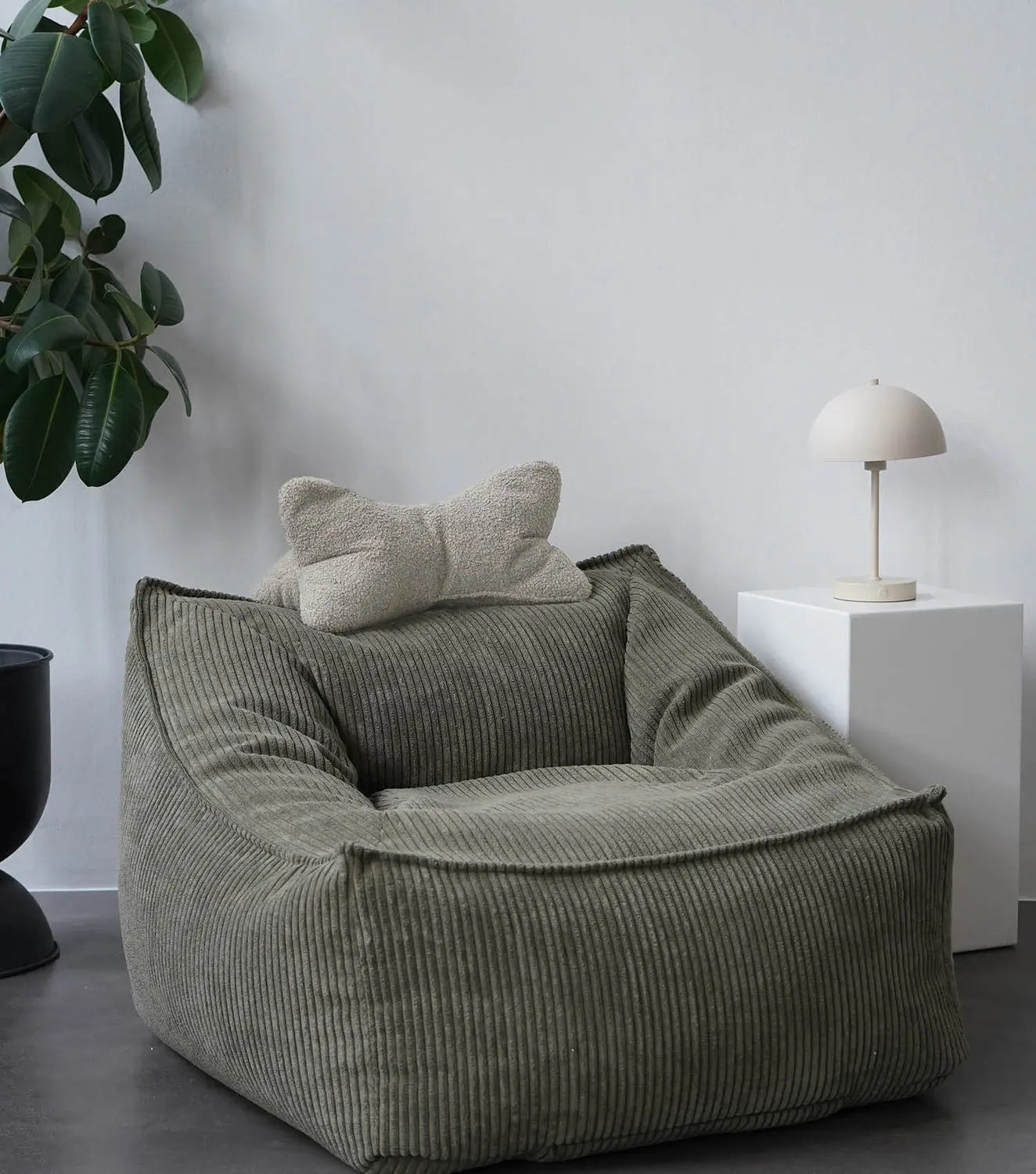 B-Ware Mokebo Lesekissen Aus Weichen Bouclé Stoff 'Der Leseknochen', Ergonomisches Nack - 4262436126242