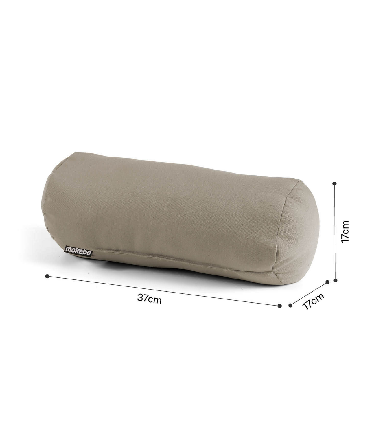 Mokebo Outdoor Nackenkissen ‘Das Träumchen’ Kissen Nackenrolle Balkon Taupe B-Ware - 4262436125313