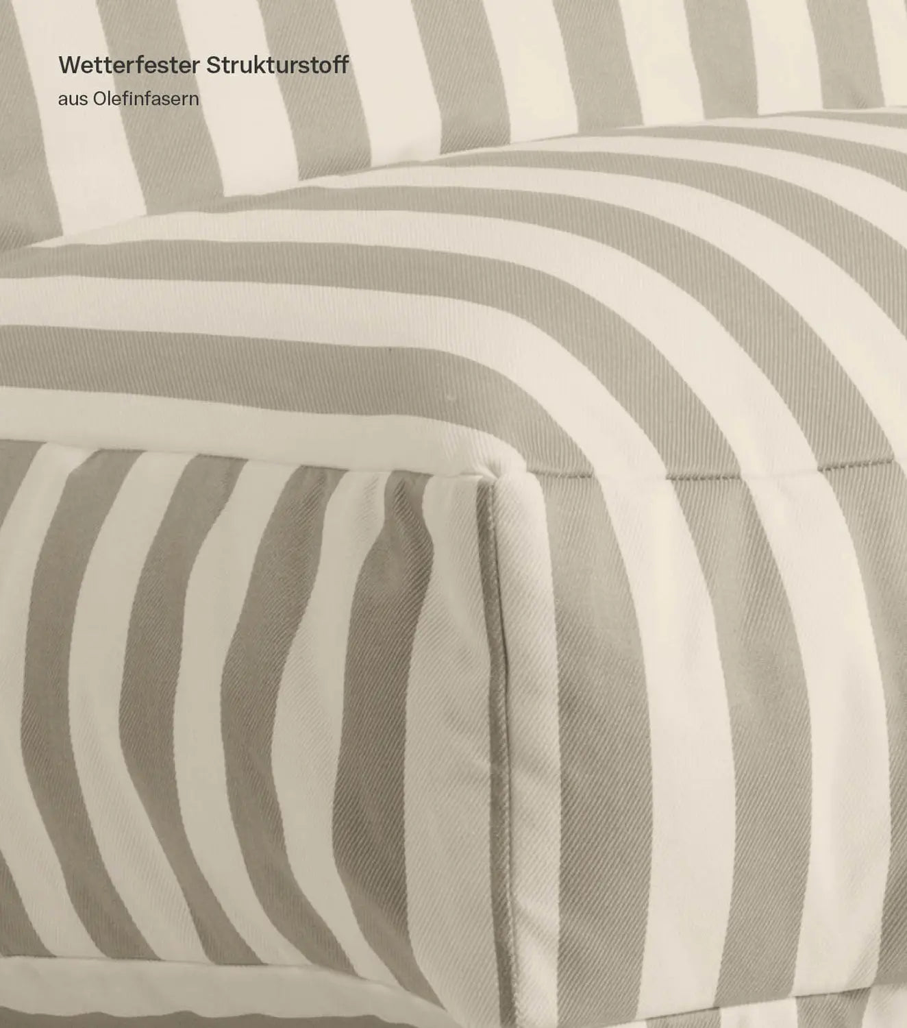 B-Ware Mokebo Outdoor Sitzsack Summerdream Bean Bag Gartenliege Relaxliege Creme Grau - 4262436127430