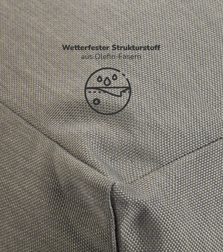Mokebo Sitzsack Bean Bag Gartenliege Outdoorkissen Relaxliege Anthrazit B-Ware
