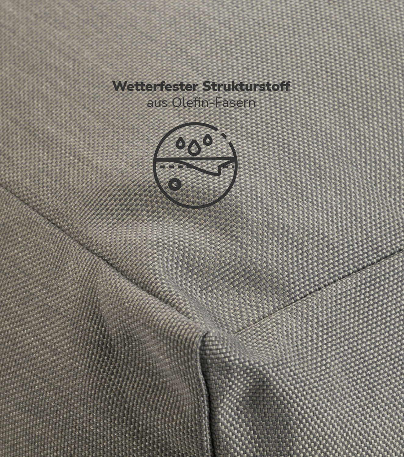 B-Ware Mokebo Sitzsack Bean Bag Gartenliege Outdoorkissen Relaxliege Anthrazit