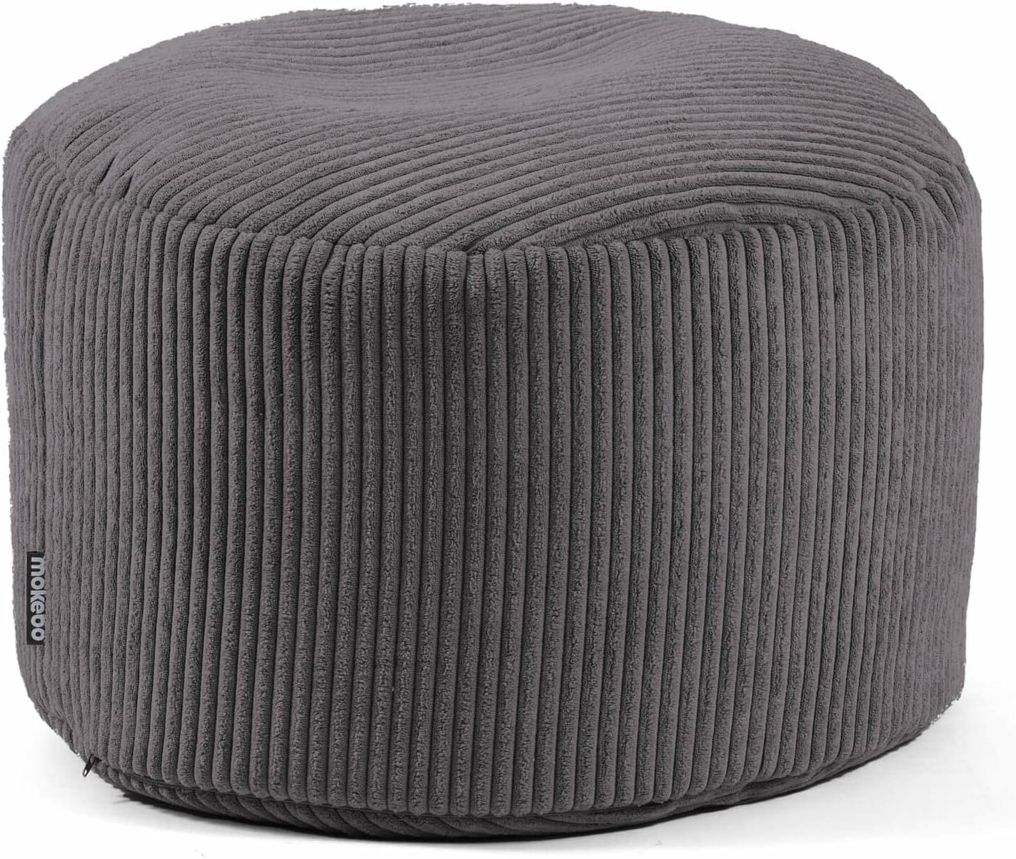 Mokebo Pouf Hocker Sitzhocker Der Faule Lenz Bodenkissen Anthrazit Cord 30x50 Cm B-Ware - 4260669189560