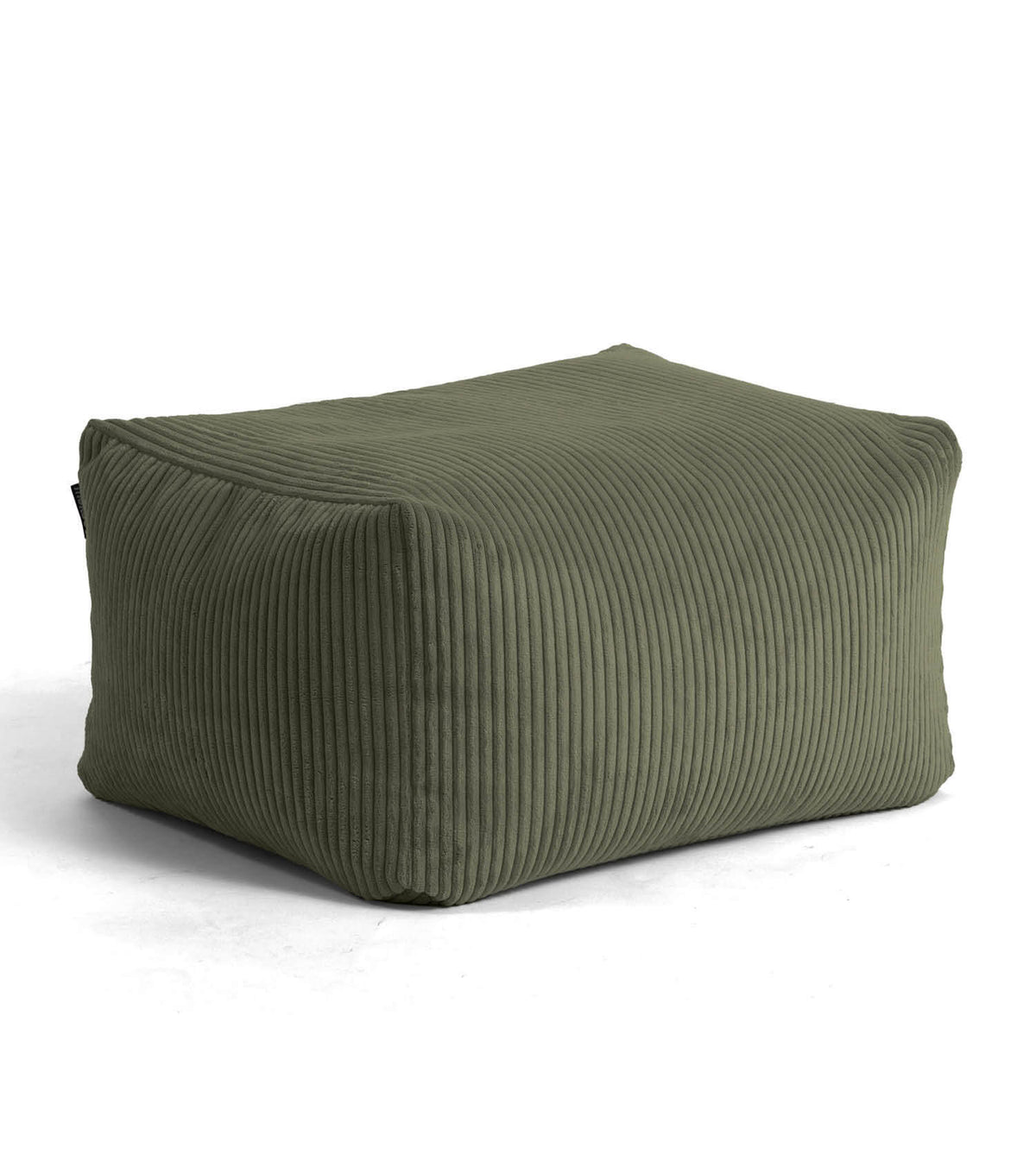 mokebo Pouf Hocker Sitzhocker Sitzpouf Grün Cordbezug EPS Füllung Wohnzimmer - 4262436126020
