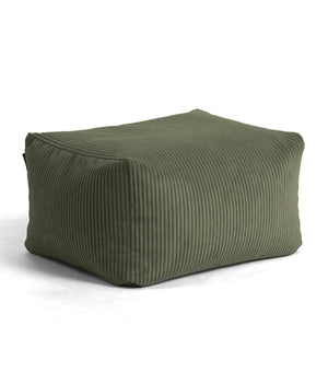 B-Ware mokebo Pouf Hocker Sitzhocker Sitzpouf Grün Cordbezug EPS Füllung Wohnzimmer