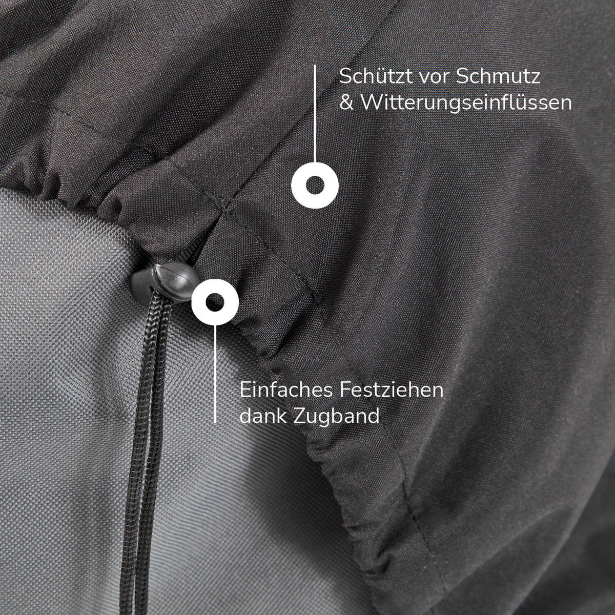 mokebo Schutzhülle für Outdoor Pouf eckig Der Beschützer Sitzsack Schutz-Hülle - 4260669189324